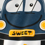 Boy's Multicolor Car Print T-Shirt