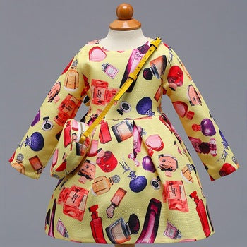 Girl's Yellow Pleated Dress