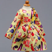 Girl's Yellow Pleated Dress