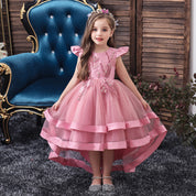 Girl's Pink Flare Dress