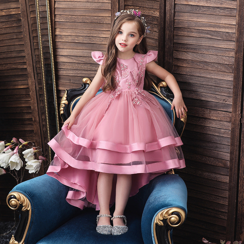 Girl's Pink Flare Dress