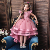 Girl's Pink Flare Dress
