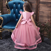 Girl's Pink Flare Dress