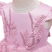 Girl's Pink Flare Dress