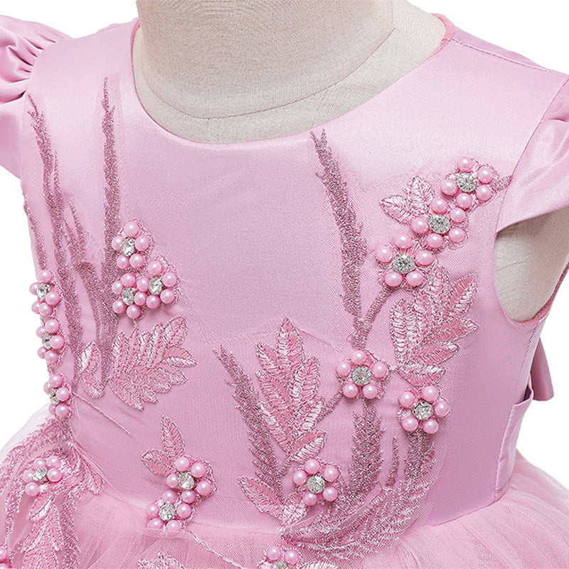 Girl's Pink Flare Dress