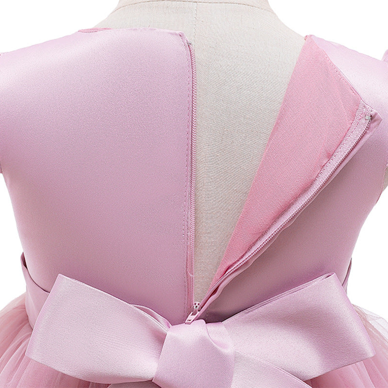 Girl's Pink Flare Dress