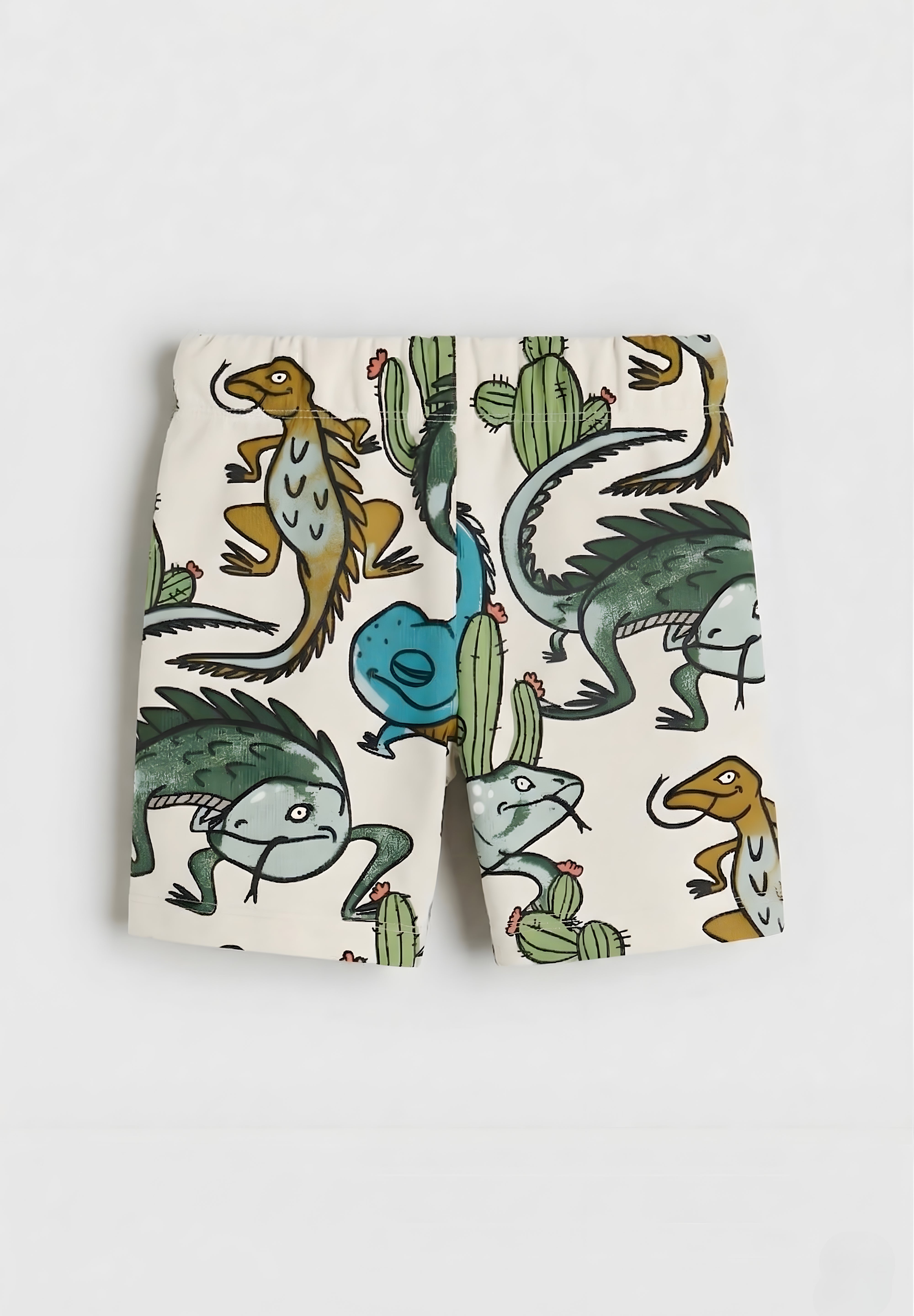 Googo Gaaga Boy's Cotton Chameleon Printed Shorts