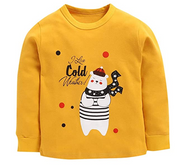 Boy's Multicolor Cold Weather T-Shirt & Pajama Set