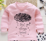 Girl's Multicolor I Love You Print T-Shirt & Pajama Set