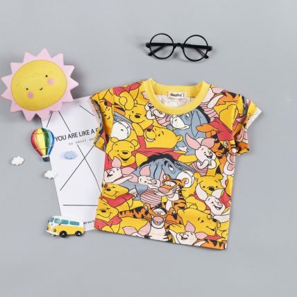 Googo Gaaga Boys Winnie The Pooh Printed T-Shirt In Mulitcolour